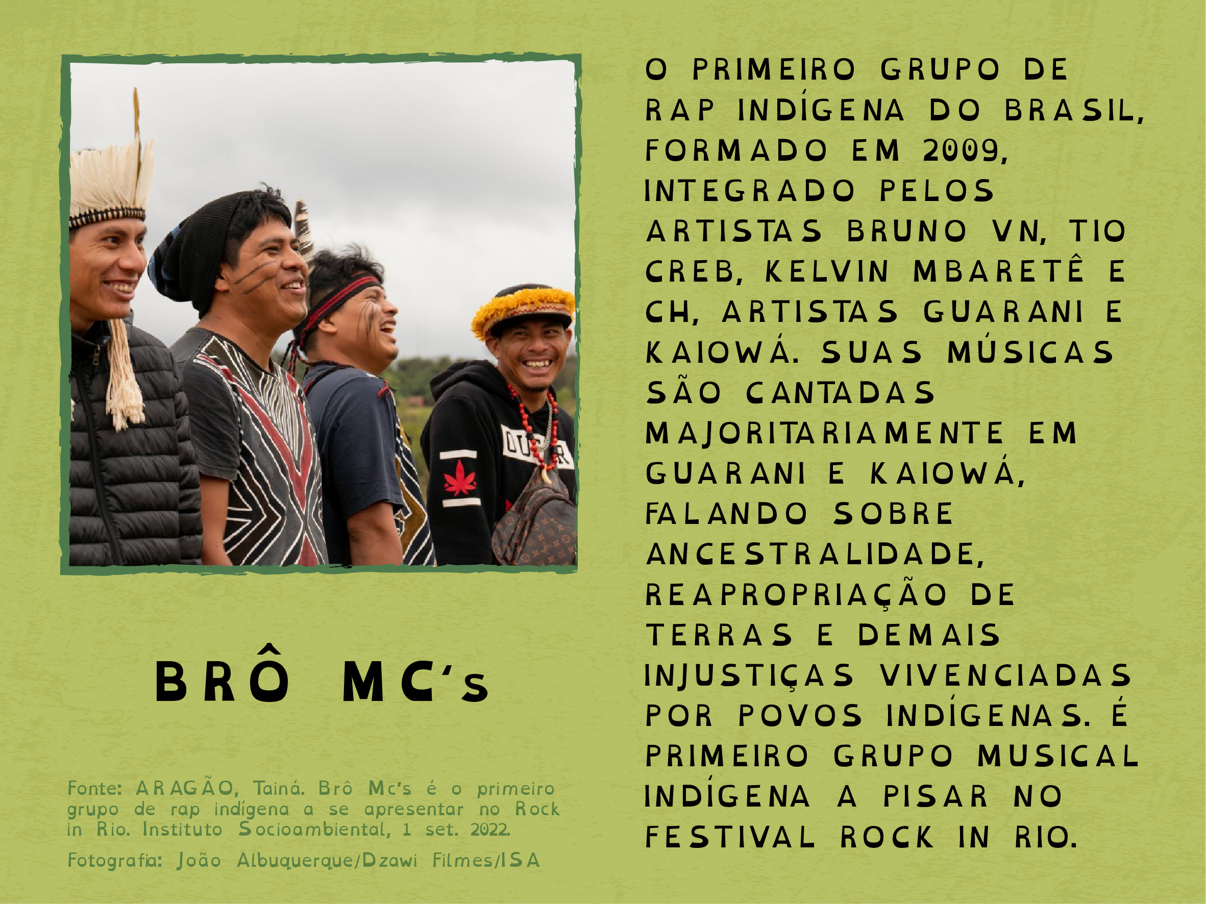 Card de apresentação de Brô MC’s