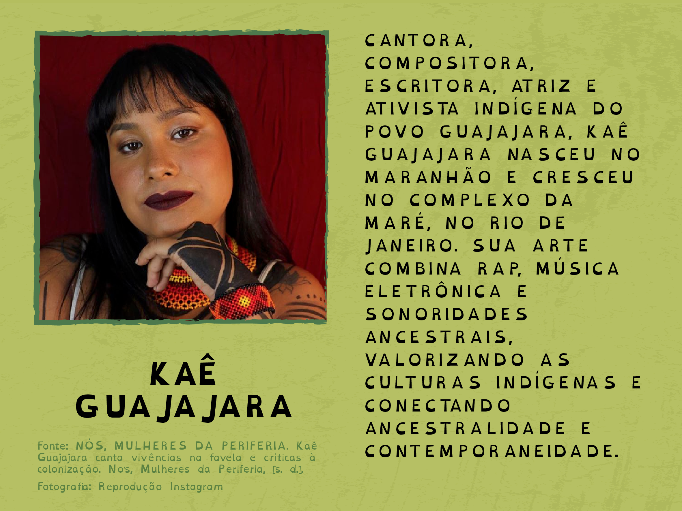 Card de apresentação de Kaê Guajajara